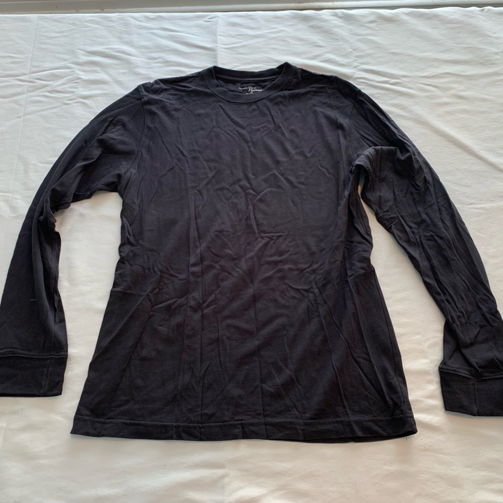 Men's Classic Black Long Sleeve Tee